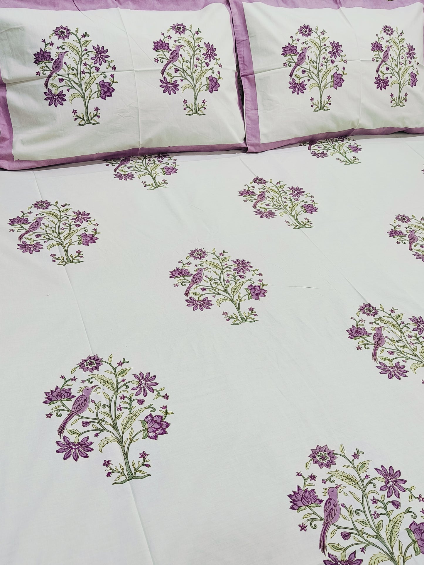 FRESH ARRIVAL Handblock Printed Premium Bedsheets (Dispatch Time 24 Hours)