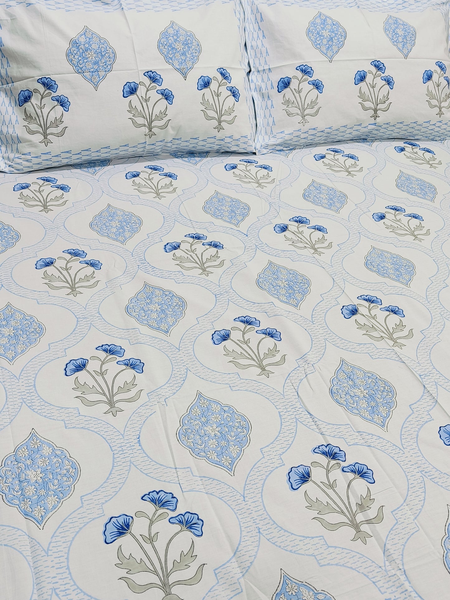 FRESH ARRIVAL Handblock Printed Premium Bedsheets (Dispatch Time 24 Hours)