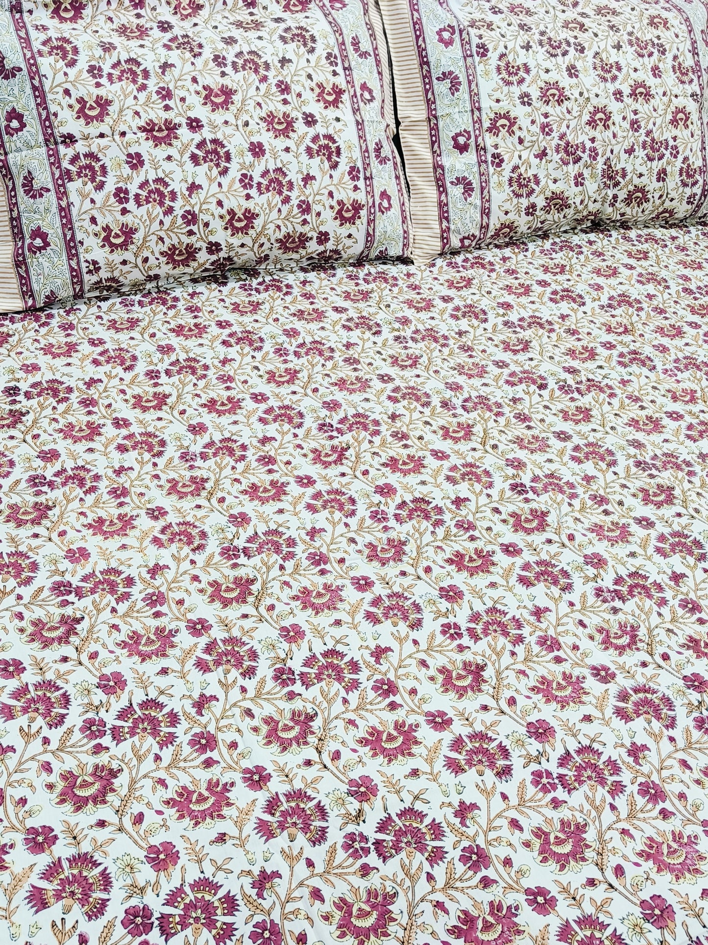 FRESH ARRIVAL Handblock Printed Premium Bedsheets (Dispatch Time 24 Hours)