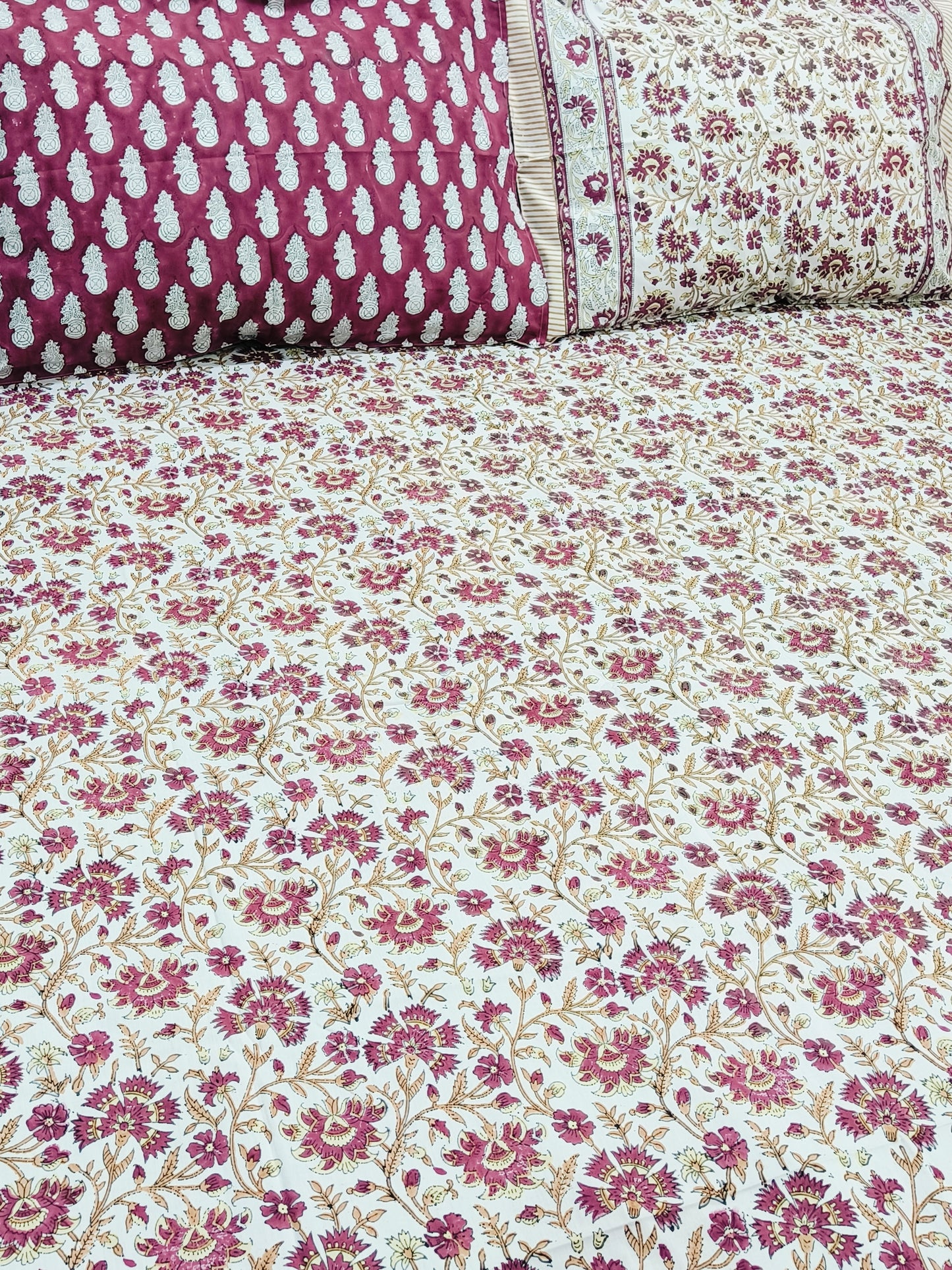 FRESH ARRIVAL Handblock Printed Premium Bedsheets (Dispatch Time 24 Hours)