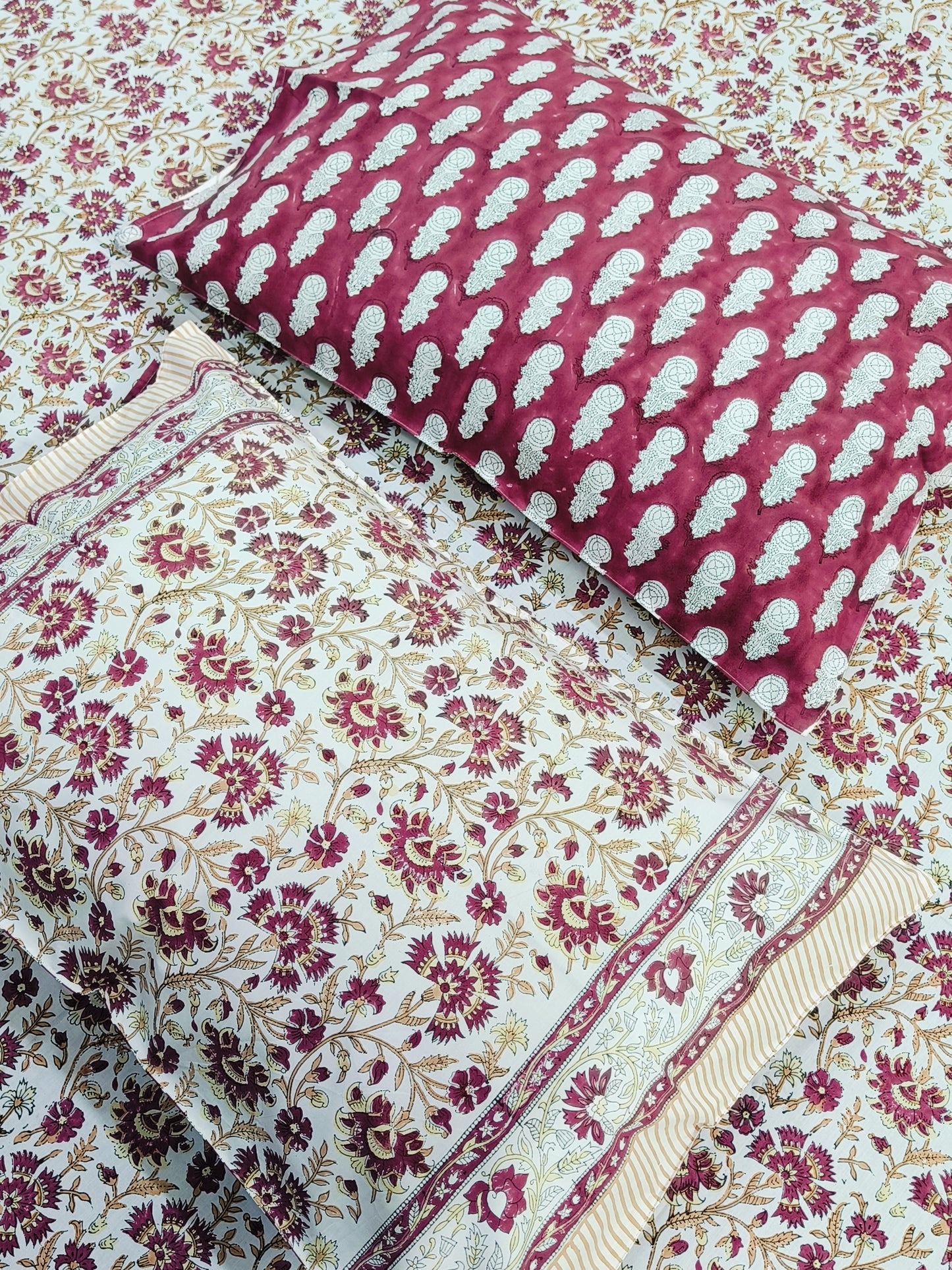 FRESH ARRIVAL Handblock Printed Premium Bedsheets (Dispatch Time 24 Hours)