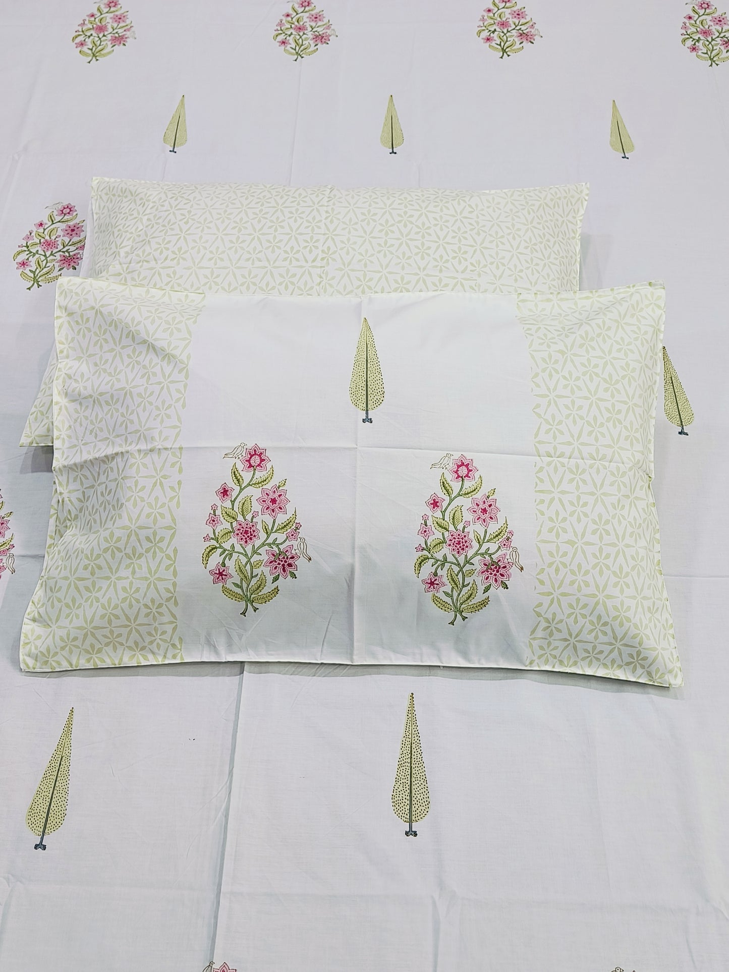 FRESH ARRIVAL Handblock Printed Premium Bedsheets (Dispatch Time 24 Hours)
