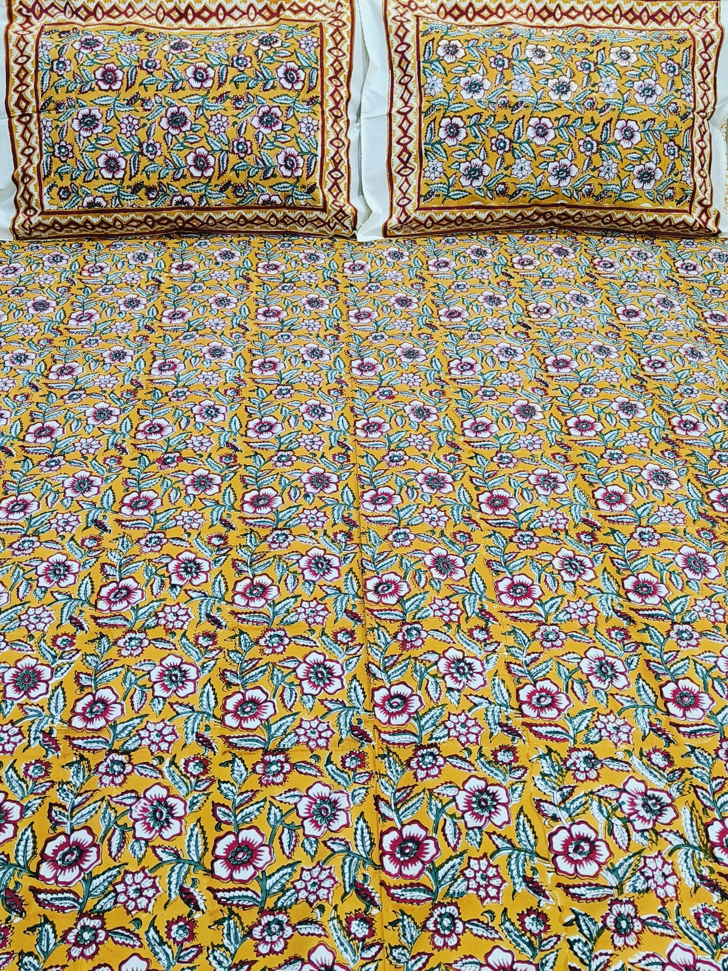 FRESH ARRIVAL Handblock Printed Premium Bedsheets (Dispatch Time 24 Hours)