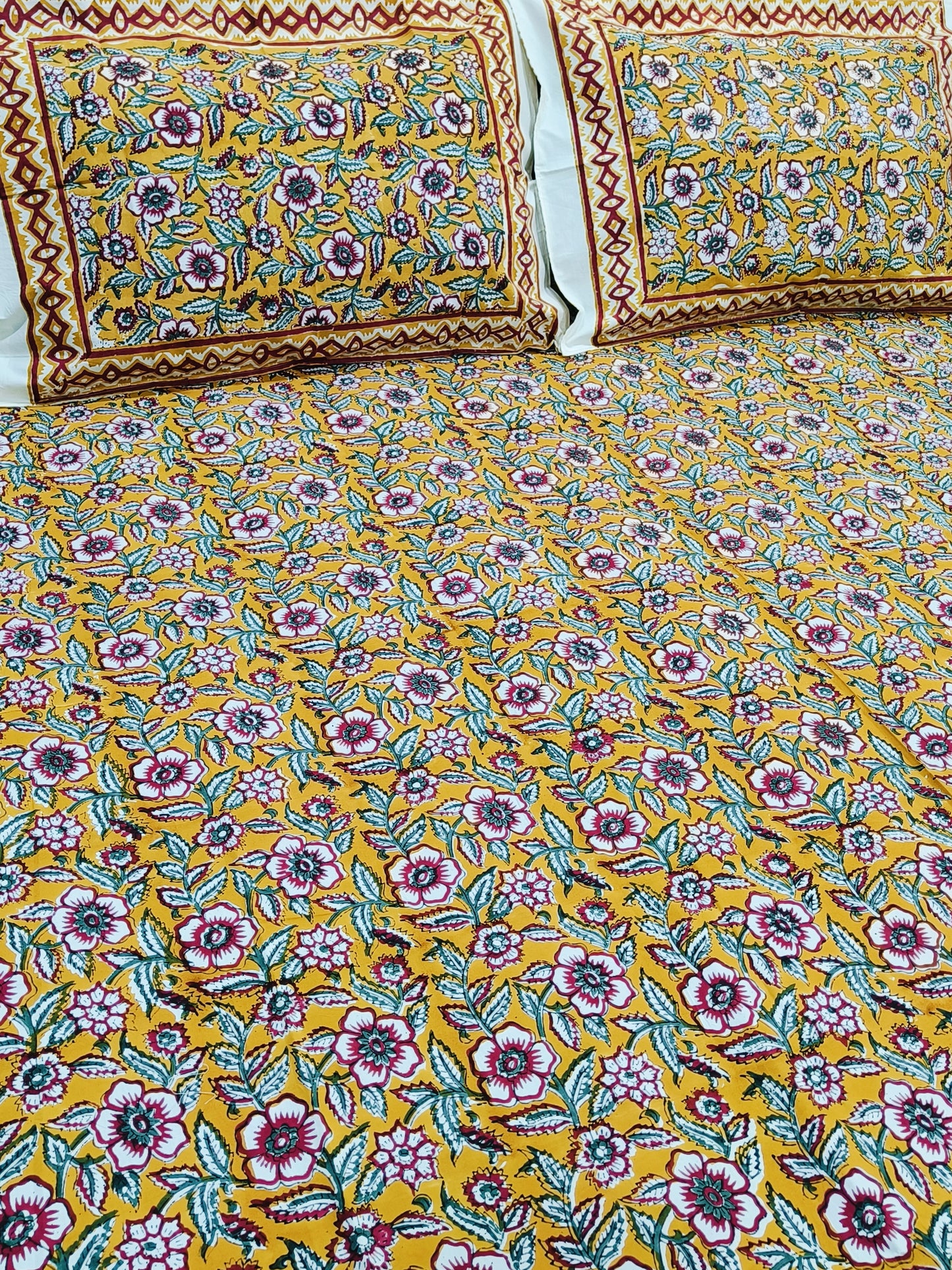FRESH ARRIVAL Handblock Printed Premium Bedsheets (Dispatch Time 24 Hours)