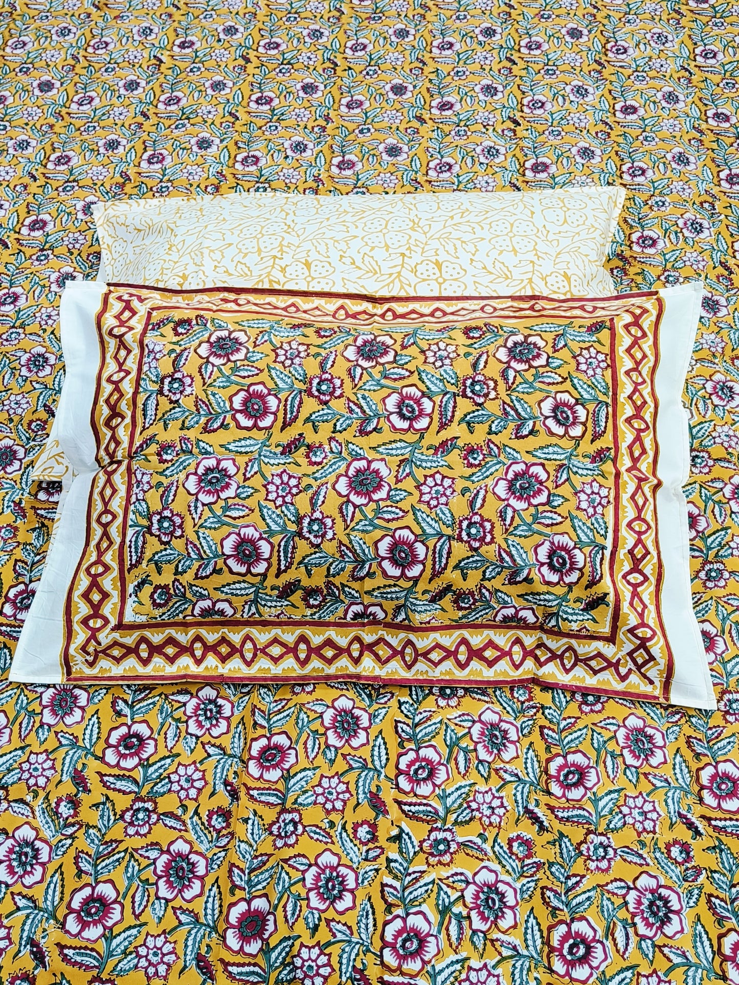 FRESH ARRIVAL Handblock Printed Premium Bedsheets (Dispatch Time 24 Hours)