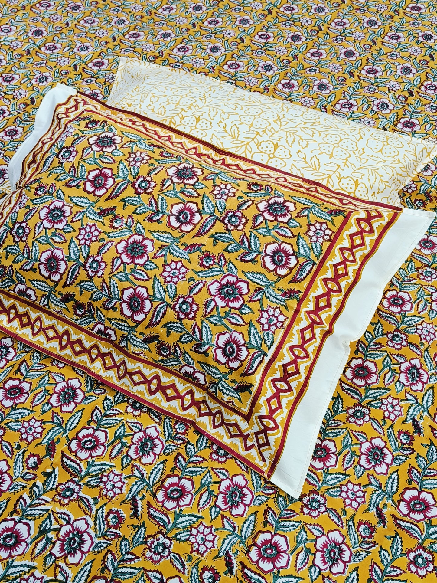 FRESH ARRIVAL Handblock Printed Premium Bedsheets (Dispatch Time 24 Hours)