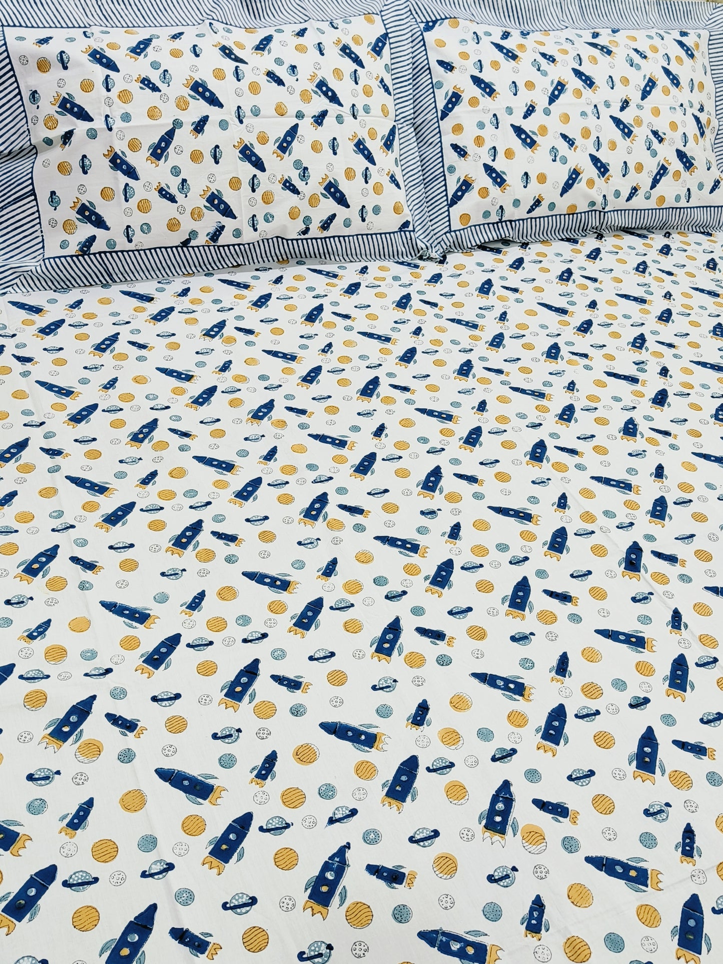 FRESH ARRIVAL Handblock Printed Premium Bedsheets (Dispatch Time 24 Hours)