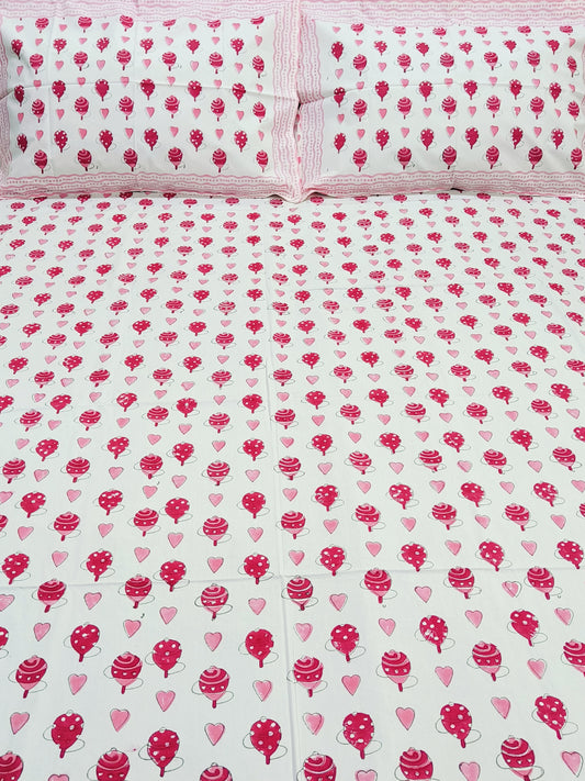FRESH ARRIVAL Handblock Printed Premium Bedsheets (Dispatch Time 24 Hours)