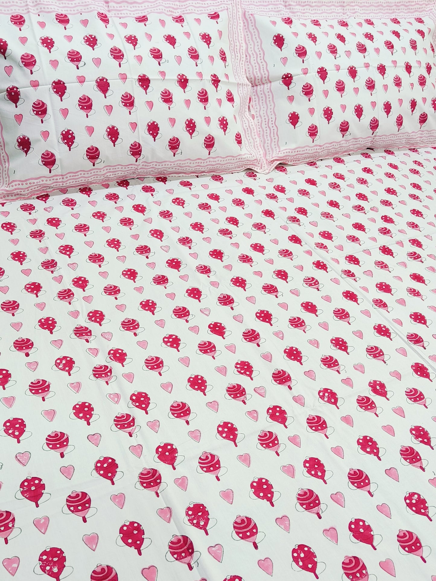 FRESH ARRIVAL Handblock Printed Premium Bedsheets (Dispatch Time 24 Hours)