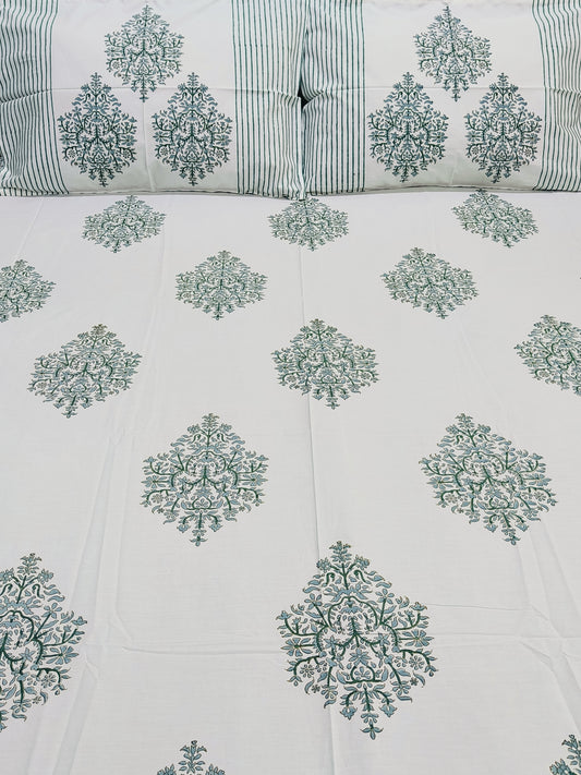 Handblock Printed Premium Bedsheets (Dispatch Time 24 Hours)