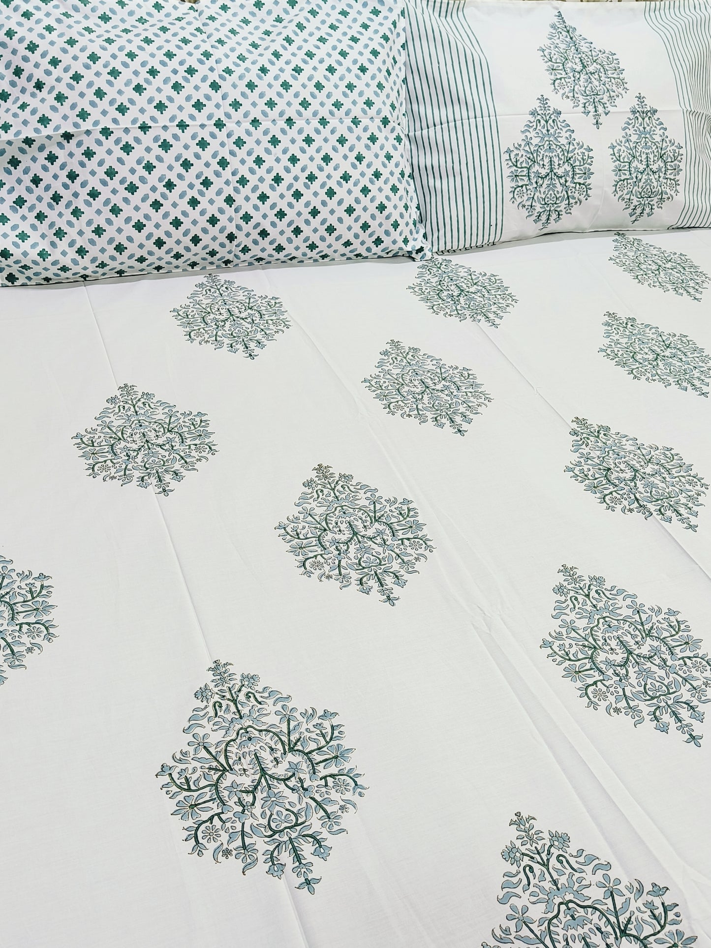 Handblock Printed Premium Bedsheets (Dispatch Time 24 Hours)
