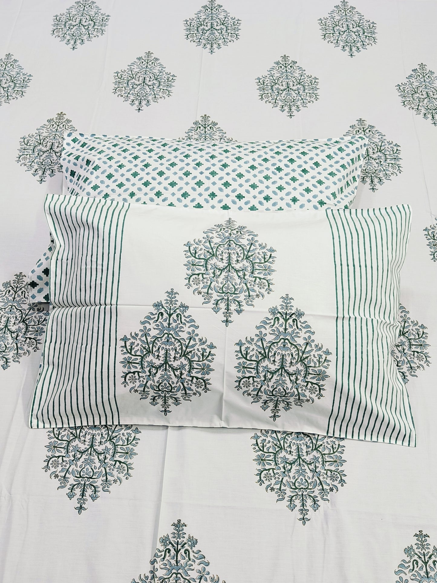 Handblock Printed Premium Bedsheets (Dispatch Time 24 Hours)