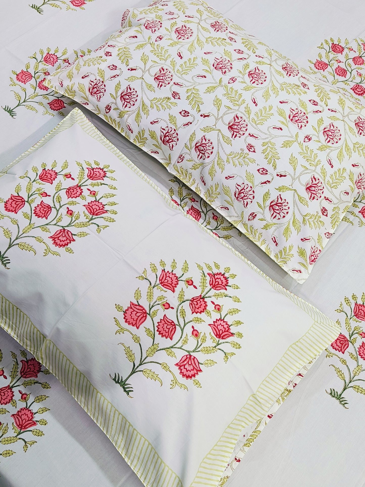 FRESH ARRIVAL Handblock Printed Premium Bedsheets (Dispatch Time 24 Hours)