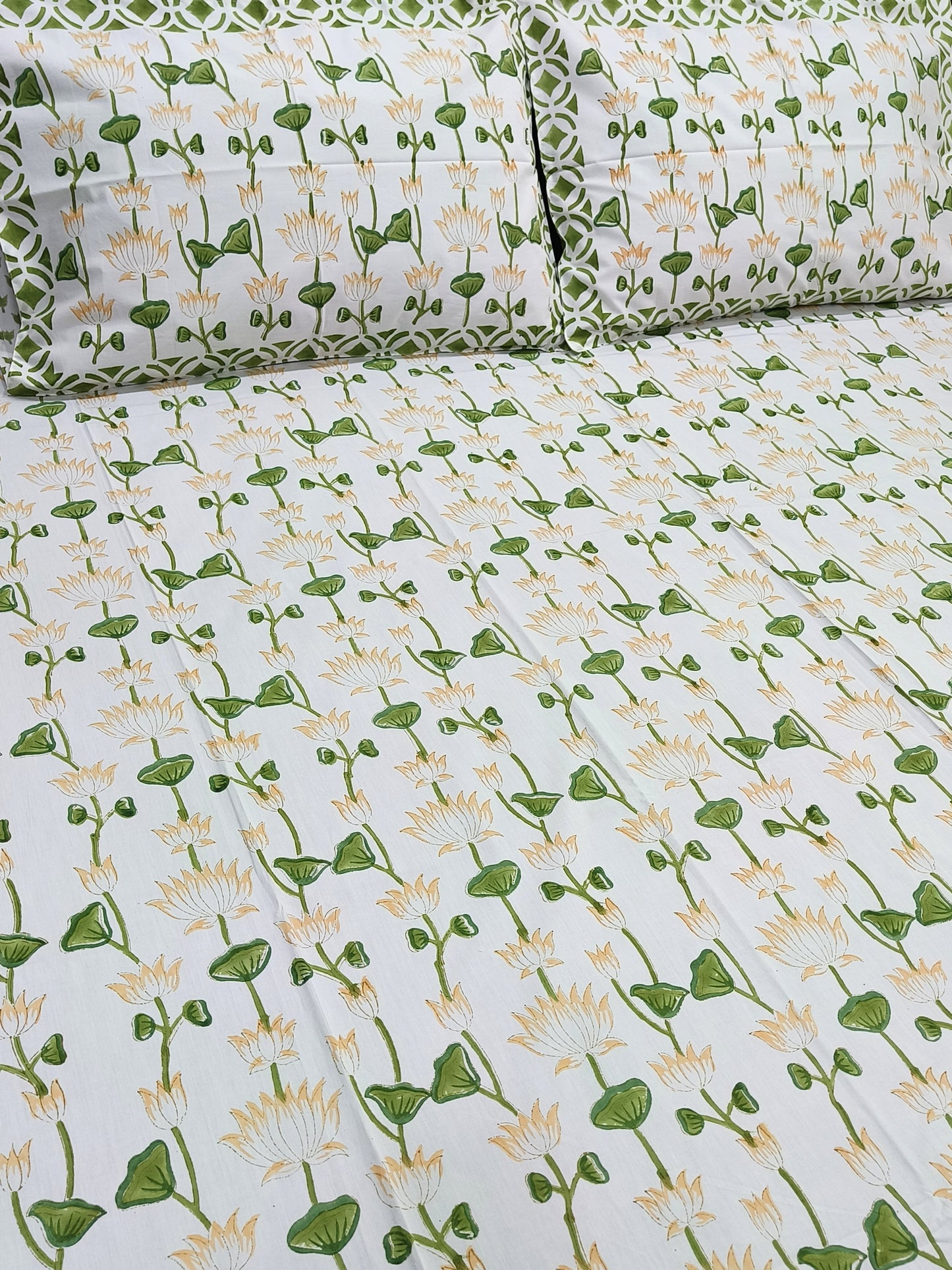Handblock Printed Premium Bedsheets (Dispatch Time 24 Hours)