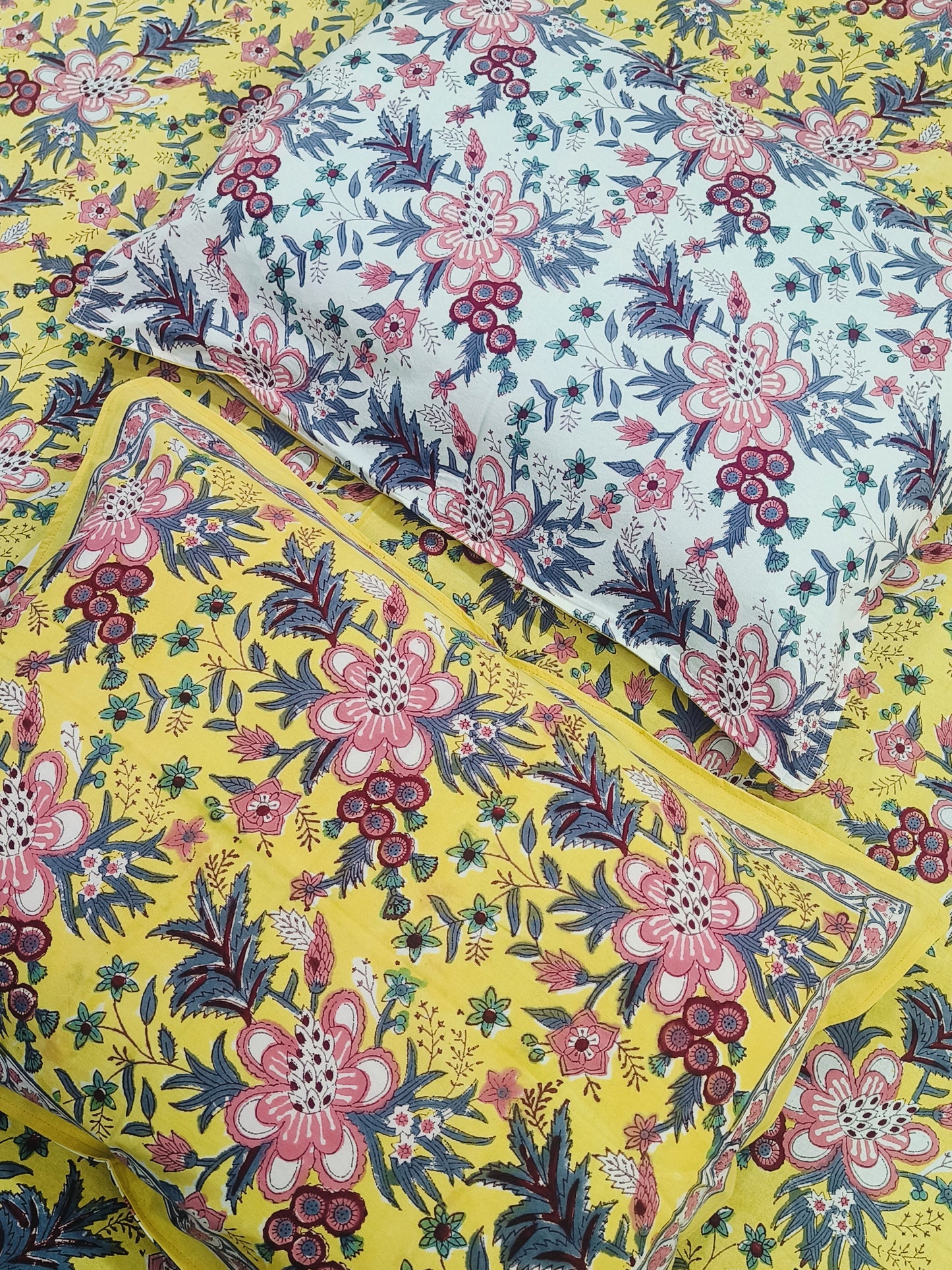 FRESH ARRIVAL Handblock Printed Premium Bedsheets (Dispatch Time 24 Hours)