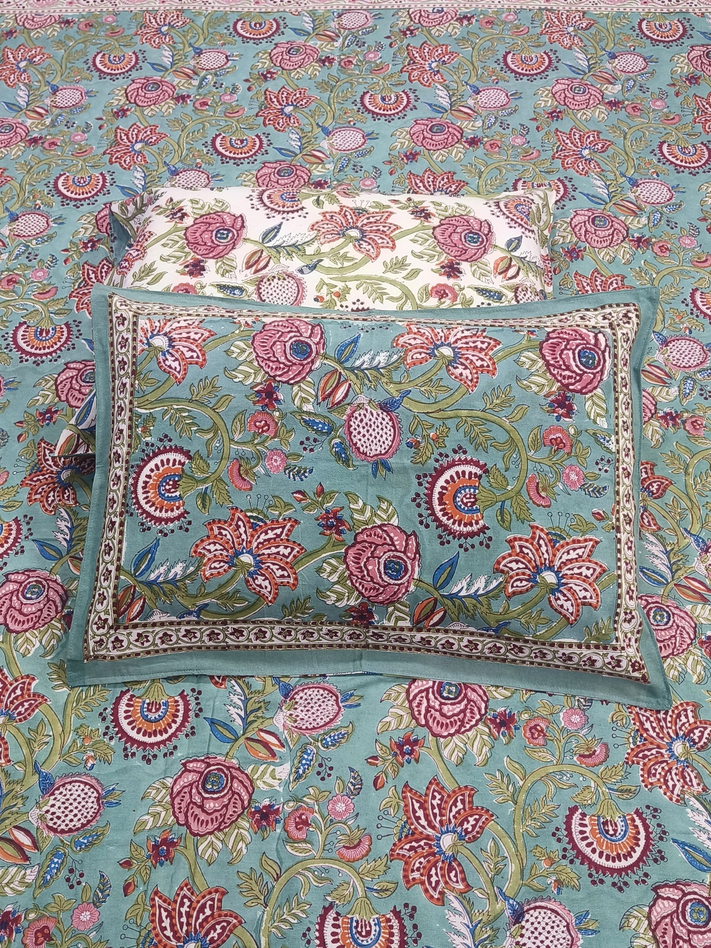Handblock Printed Premium Bedsheets (Dispatch Time 24 Hours)