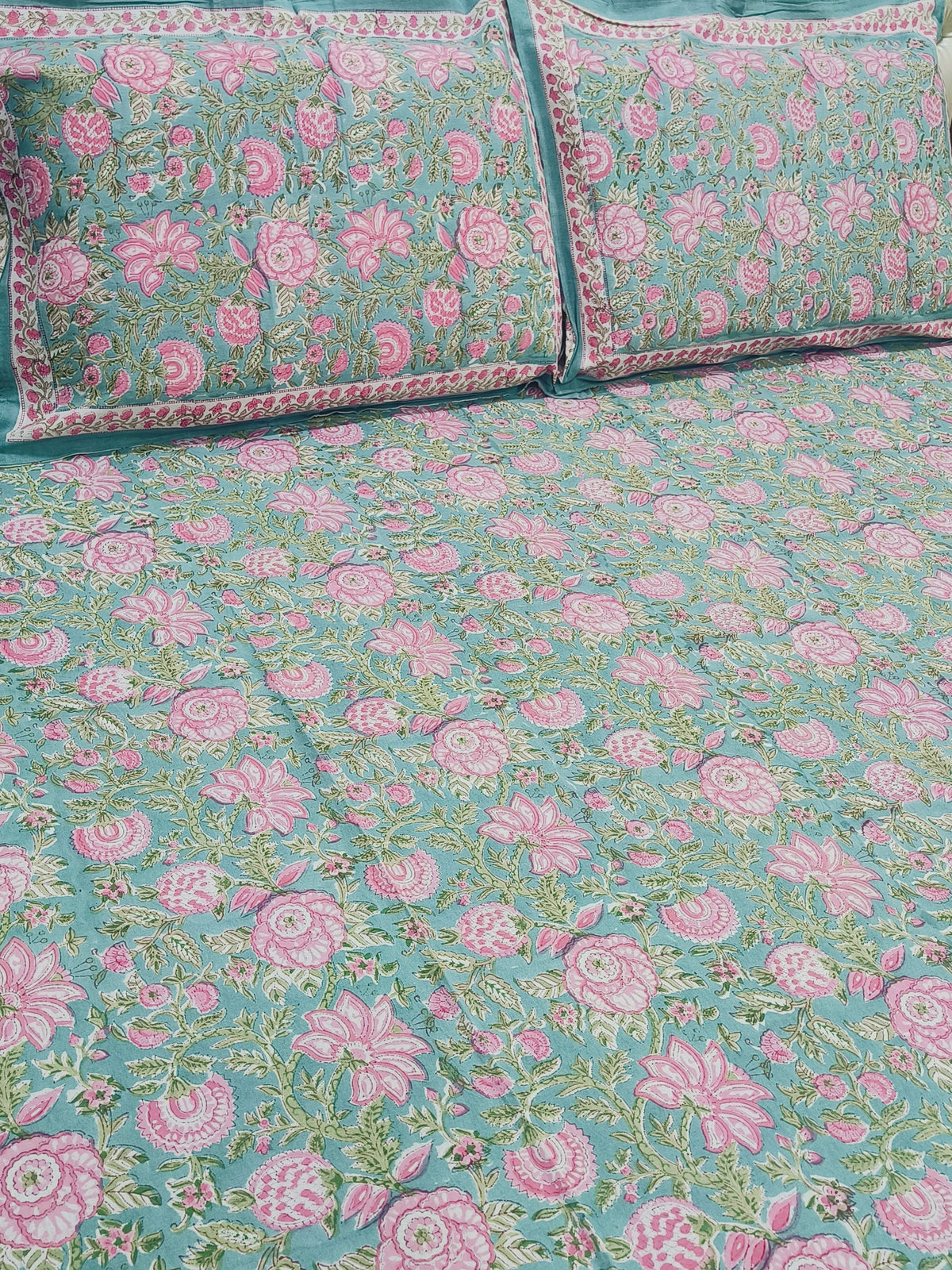 Handblock Printed Premium Bedsheets (Dispatch Time 24 Hours)