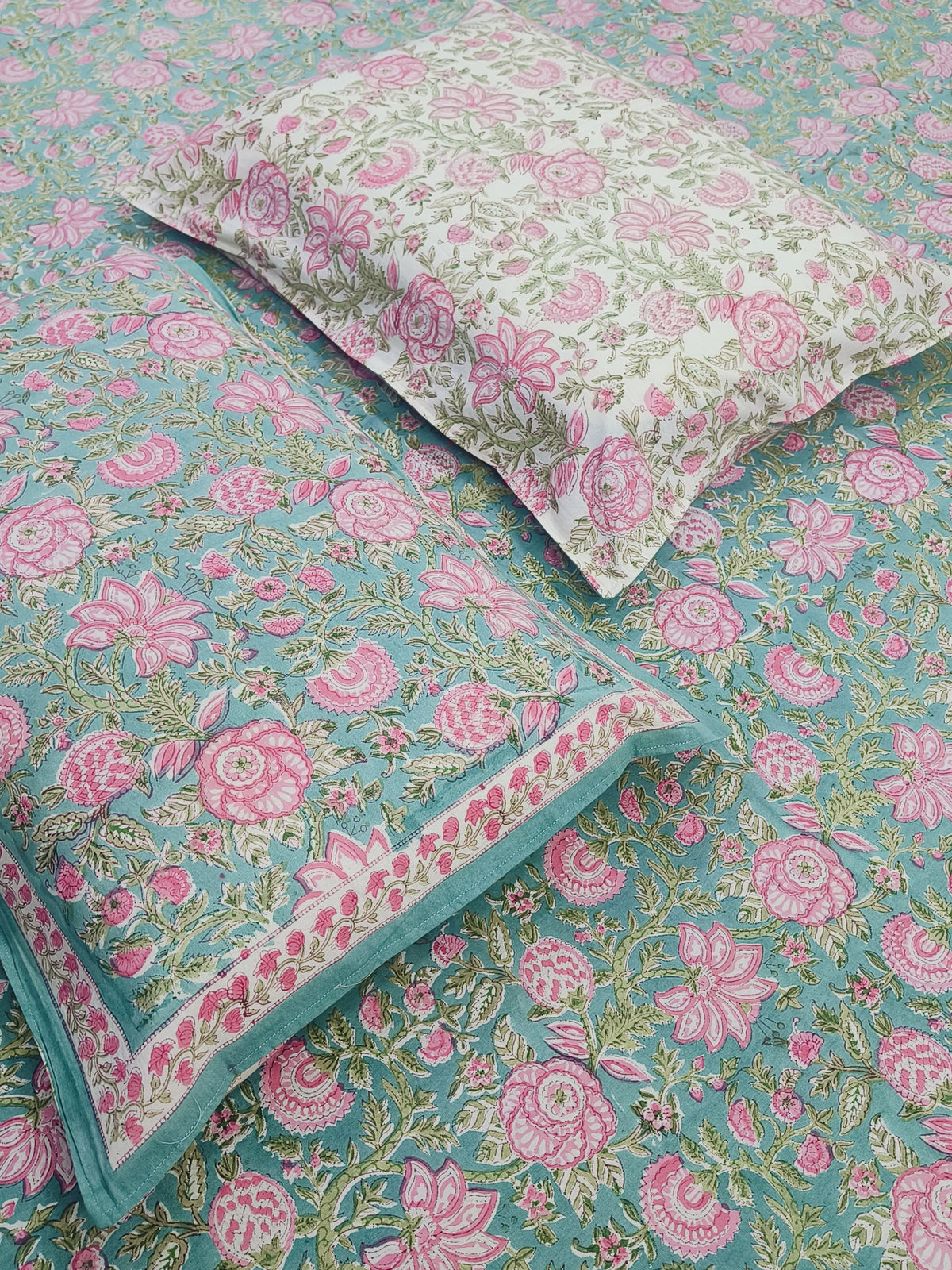 Handblock Printed Premium Bedsheets (Dispatch Time 24 Hours)