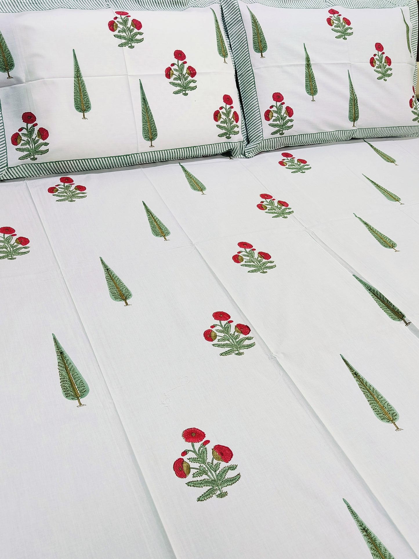 Handblock Printed Premium Bedsheets (Dispatch Time 24 Hours)