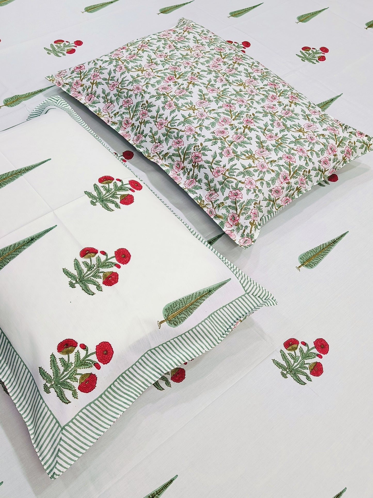 Handblock Printed Premium Bedsheets (Dispatch Time 24 Hours)