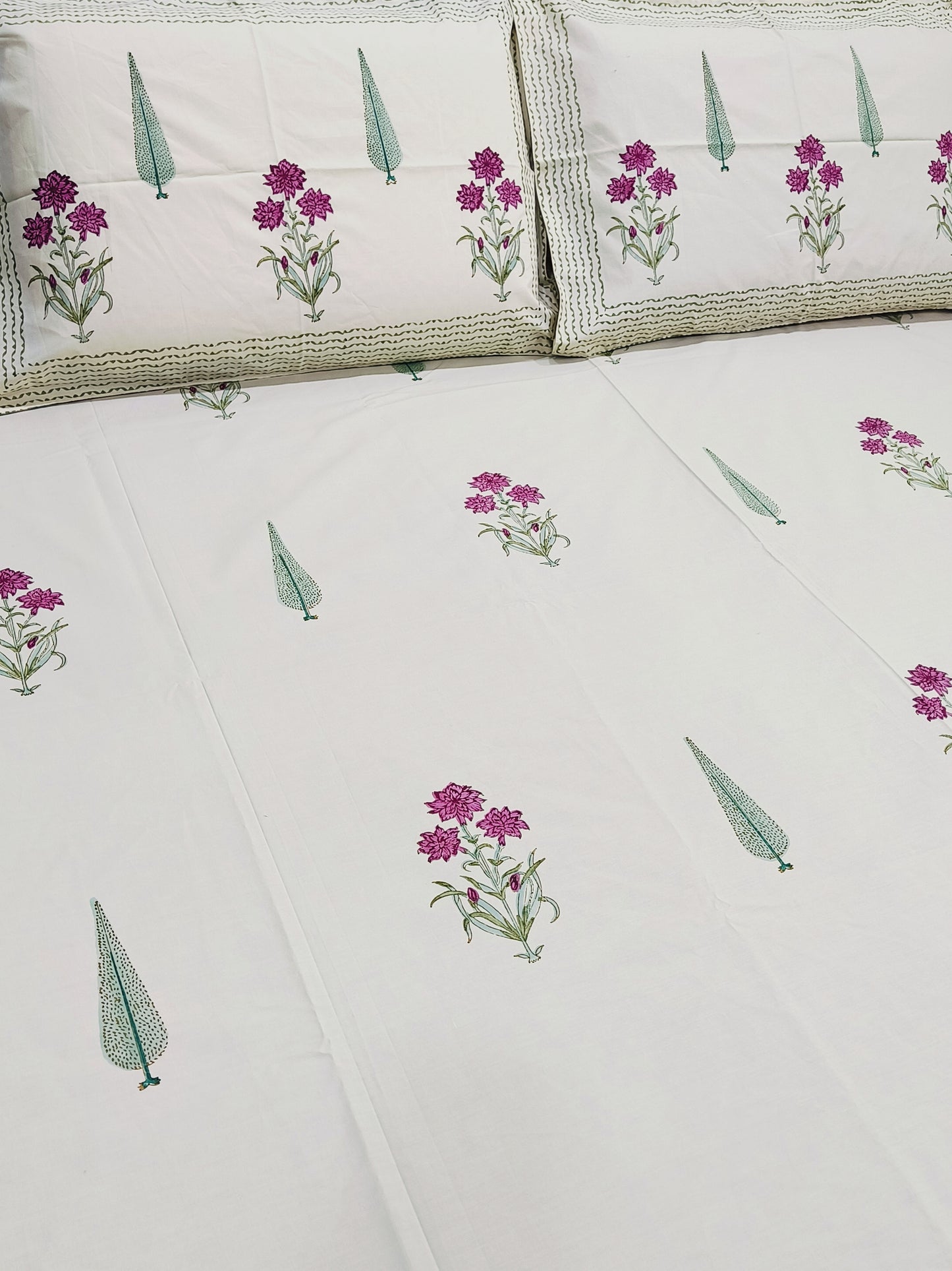 FRESH ARRIVAL Handblock Printed Premium Bedsheets (Dispatch Time 24 Hours)
