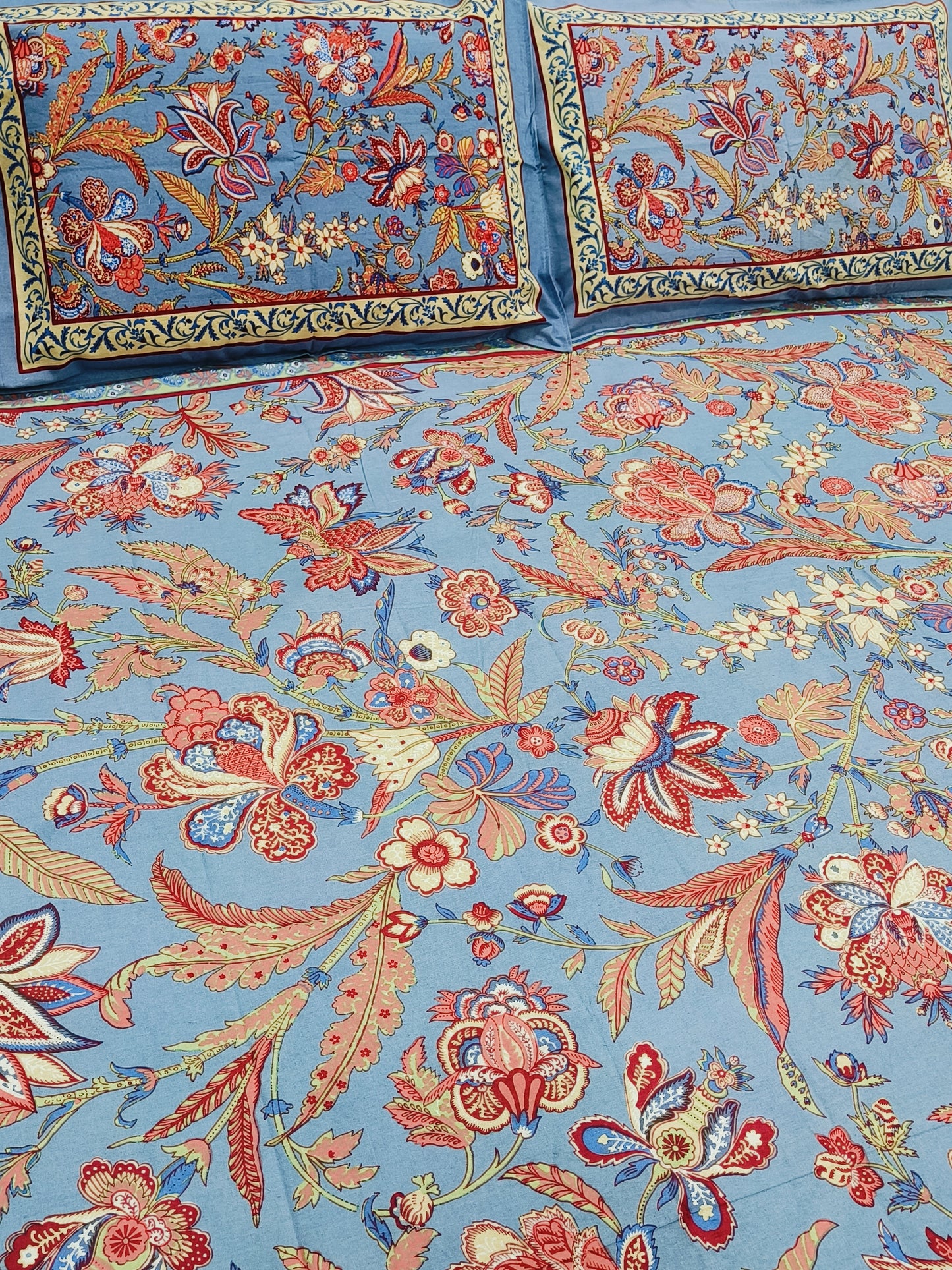 Gulbahaar King Size Bedsheets(Dispatch Time 24 Hours)