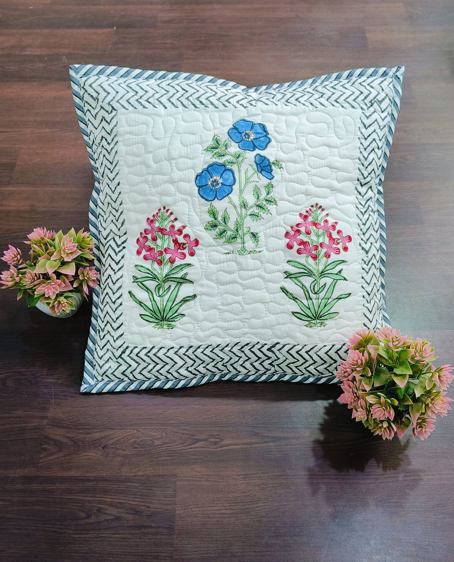Handblock Printed Cushion Cover