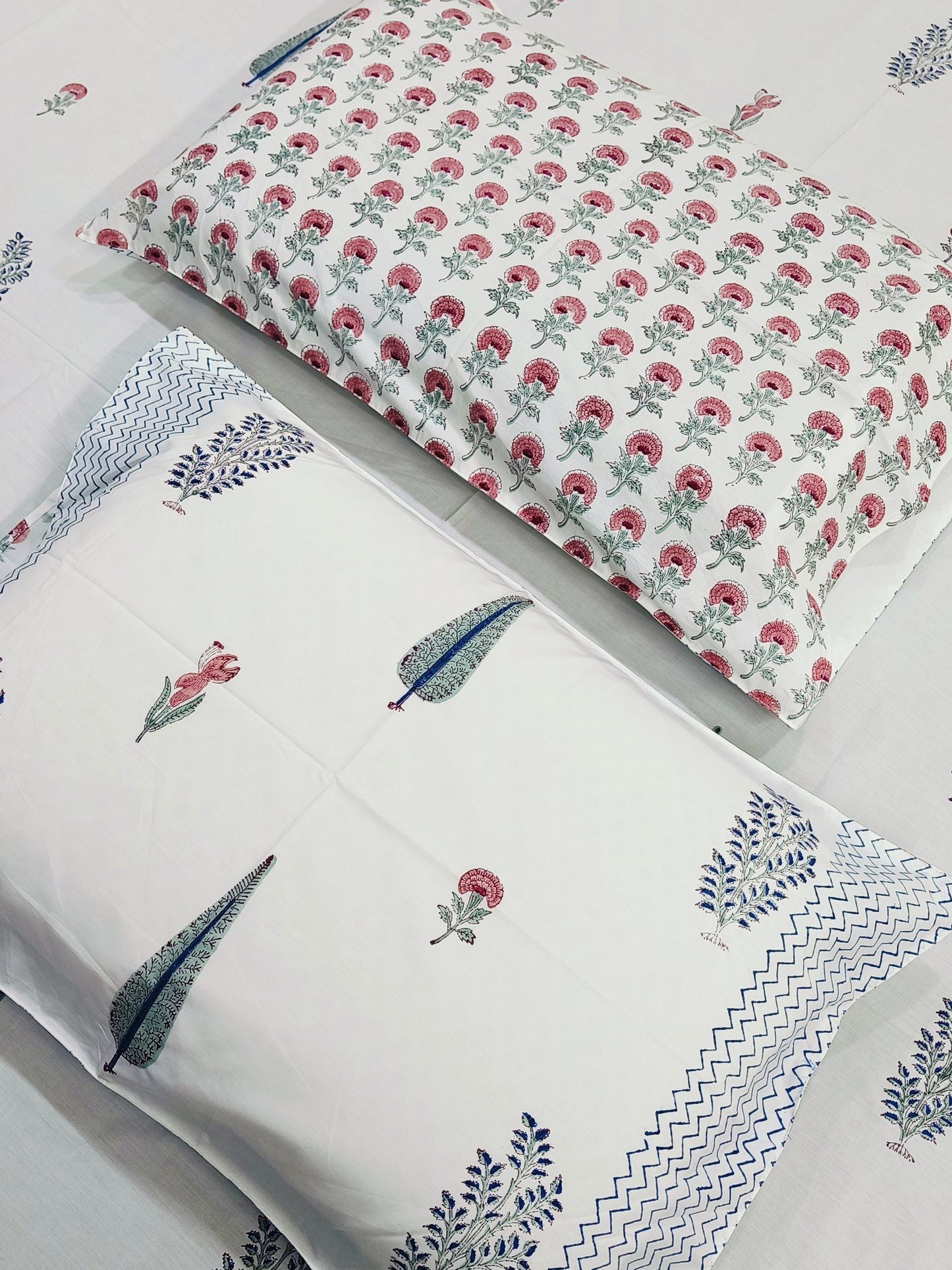 Handblock Printed Premium Bedsheets (Dispatch Time 24 Hours)