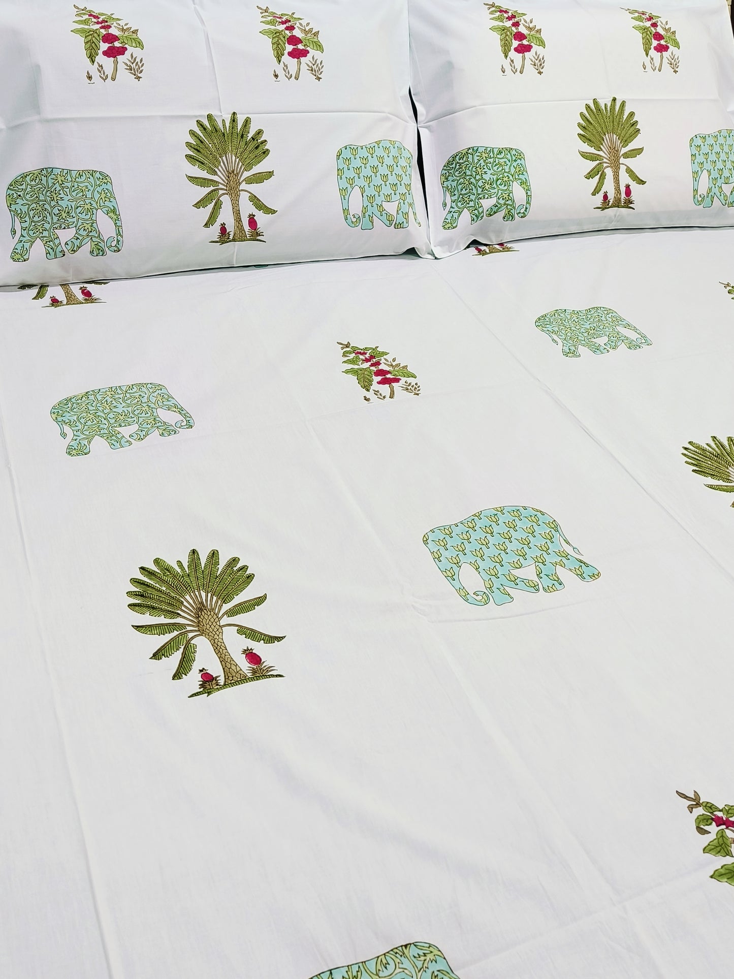 Bedsheet With King Size Pillow Cases