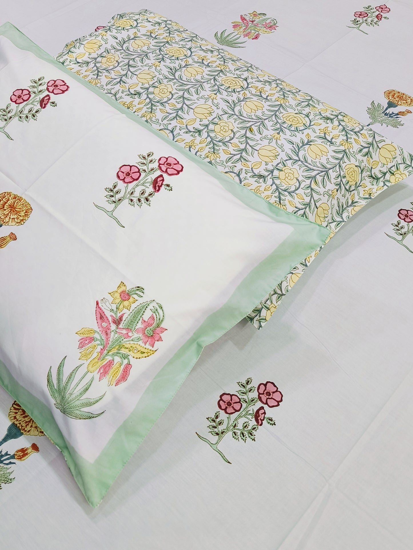 FRESH ARRIVAL Handblock Printed Premium Bedsheets (Dispatch Time 24 Hours)