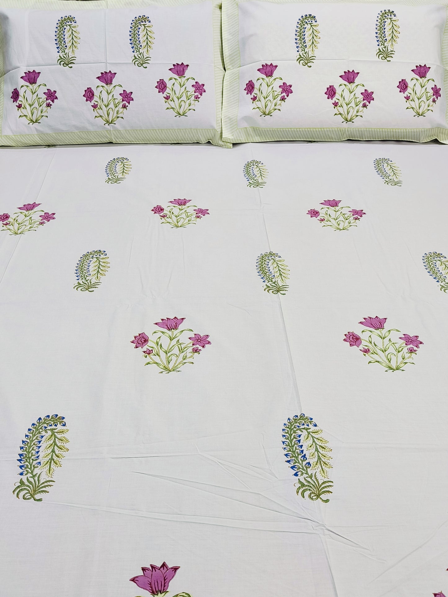 Handblock Printed Premium Bedsheets (Dispatch Time 24 Hours)