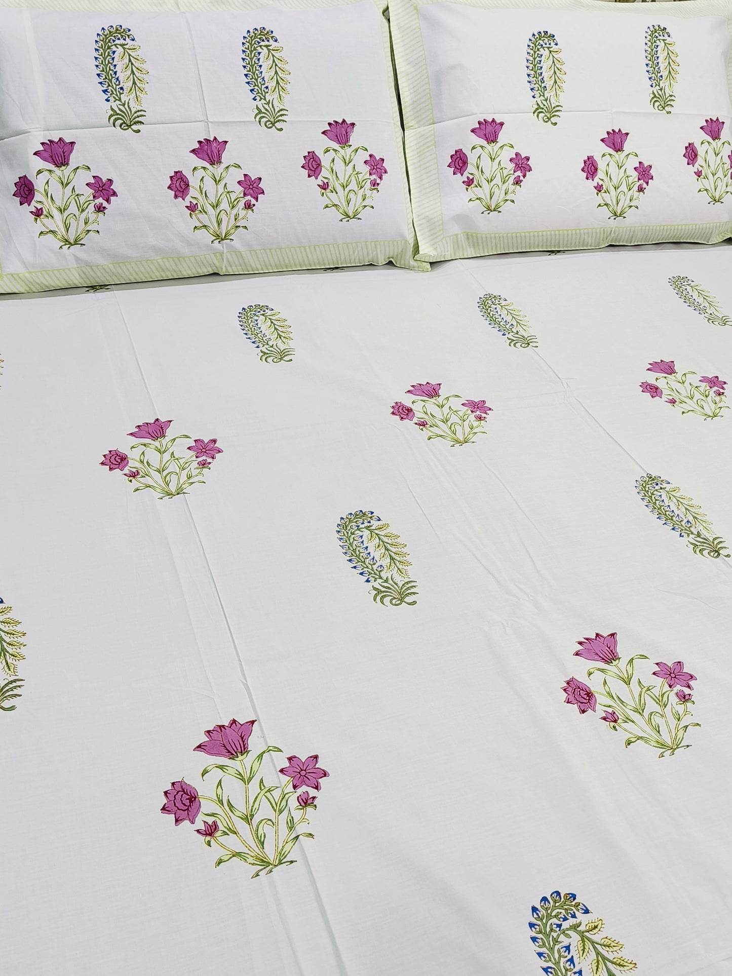 Handblock Printed Premium Bedsheets (Dispatch Time 24 Hours)