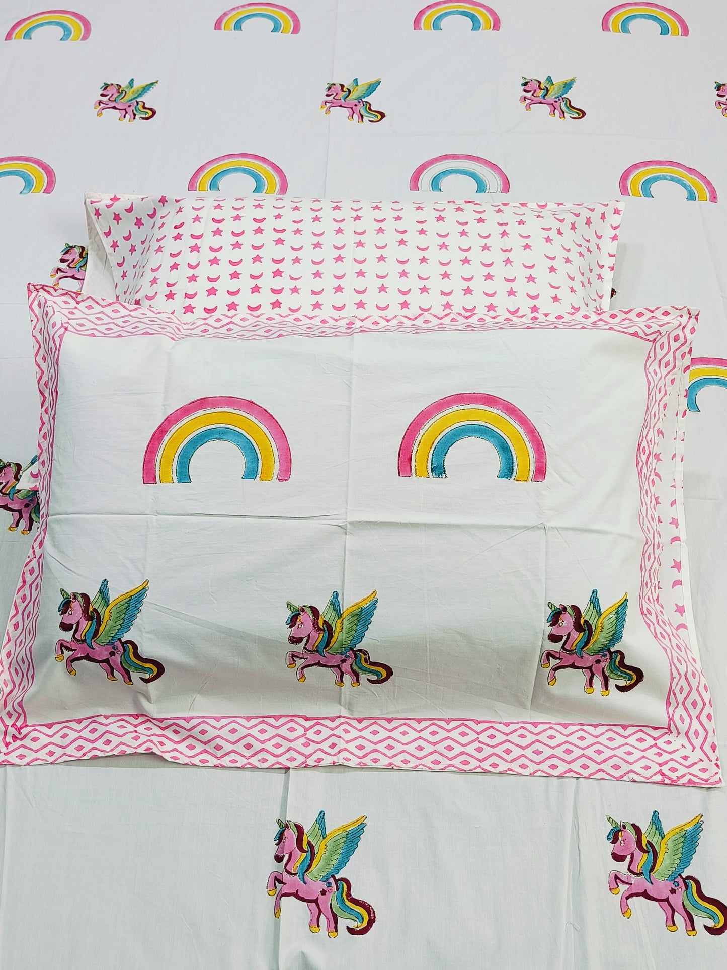 Handblock Printed Premium Bedsheets (Dispatch Time 24 Hours)