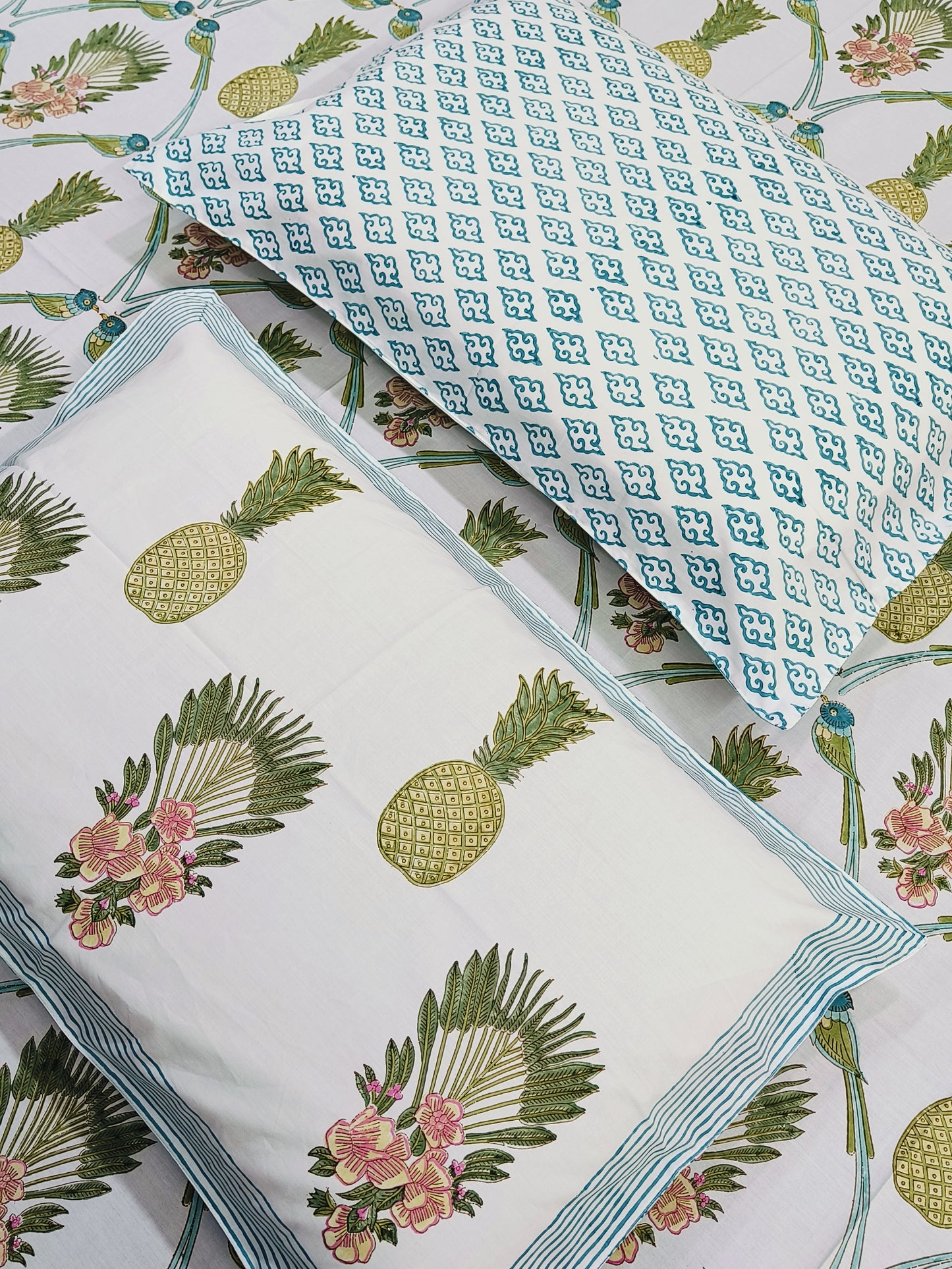 Handblock Printed Premium Bedsheets (Dispatch Time 24 Hours)