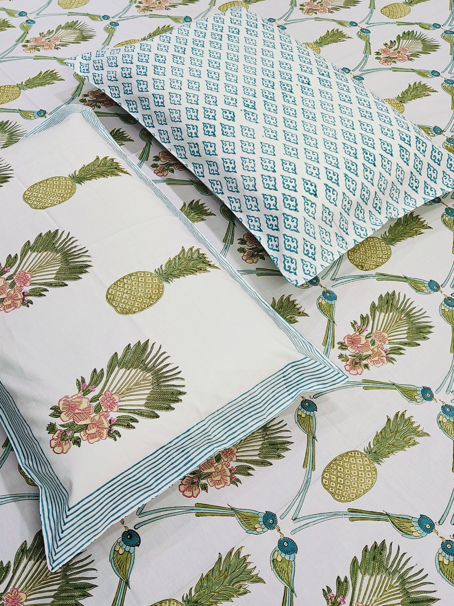 Handblock Printed Premium Bedsheets (Dispatch Time 24 Hours)