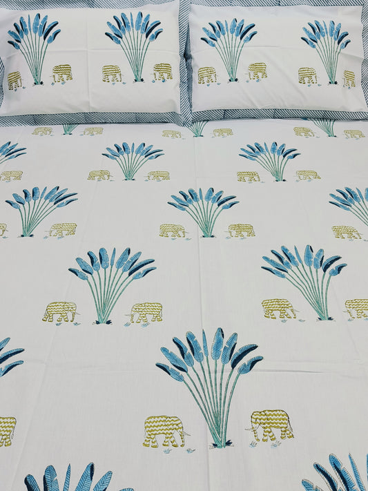 Bedsheet With King Size Pillow Cases