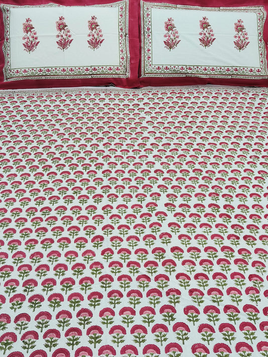 Bedsheet With King Size Pillow Cases