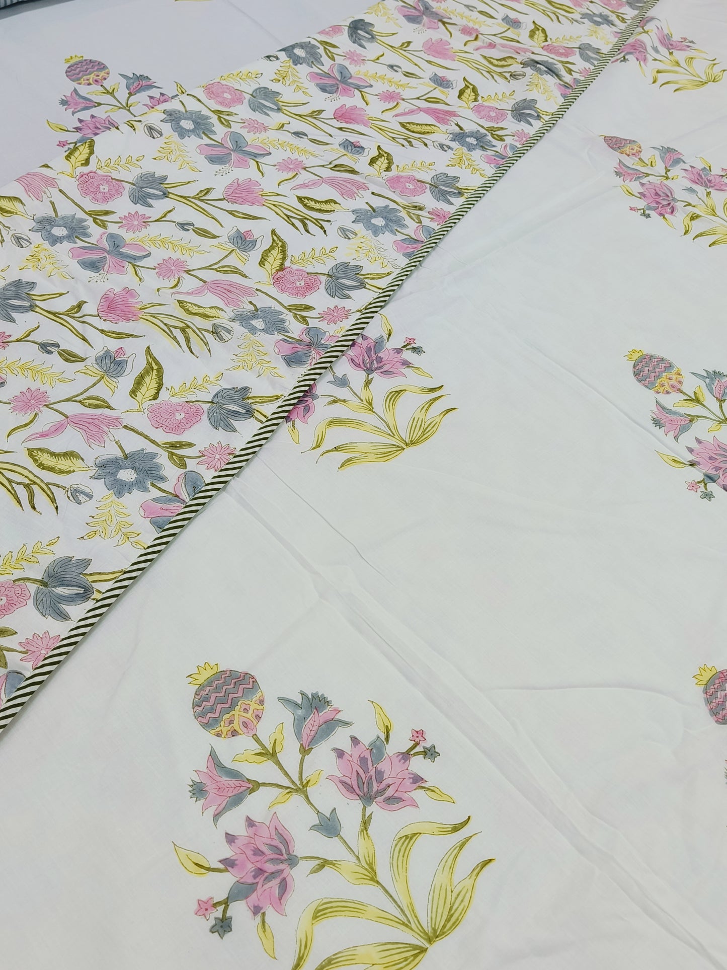 Handblock Printed Premium Double Bed Dohars