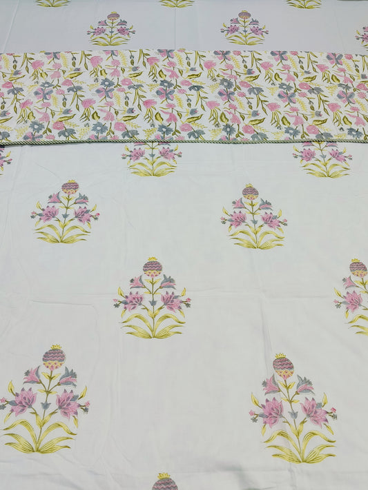 Handblock Printed Premium Double Bed Dohars