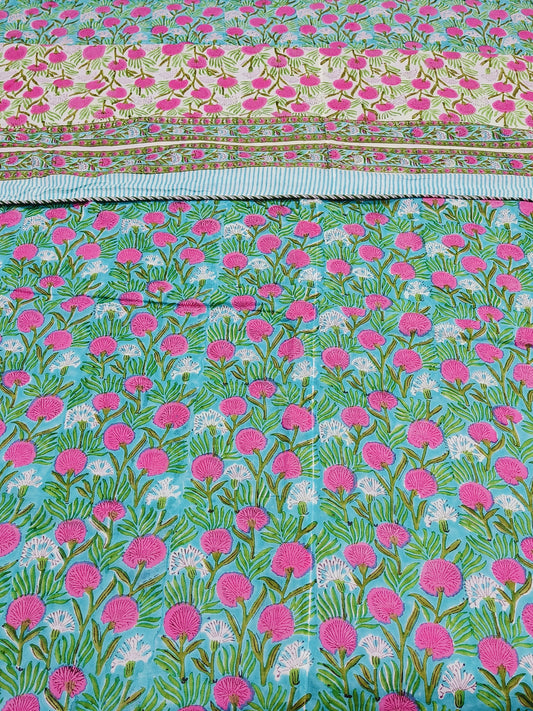 FRESH ARRIVAL Handblock Printed Premium Double Bed Dohars