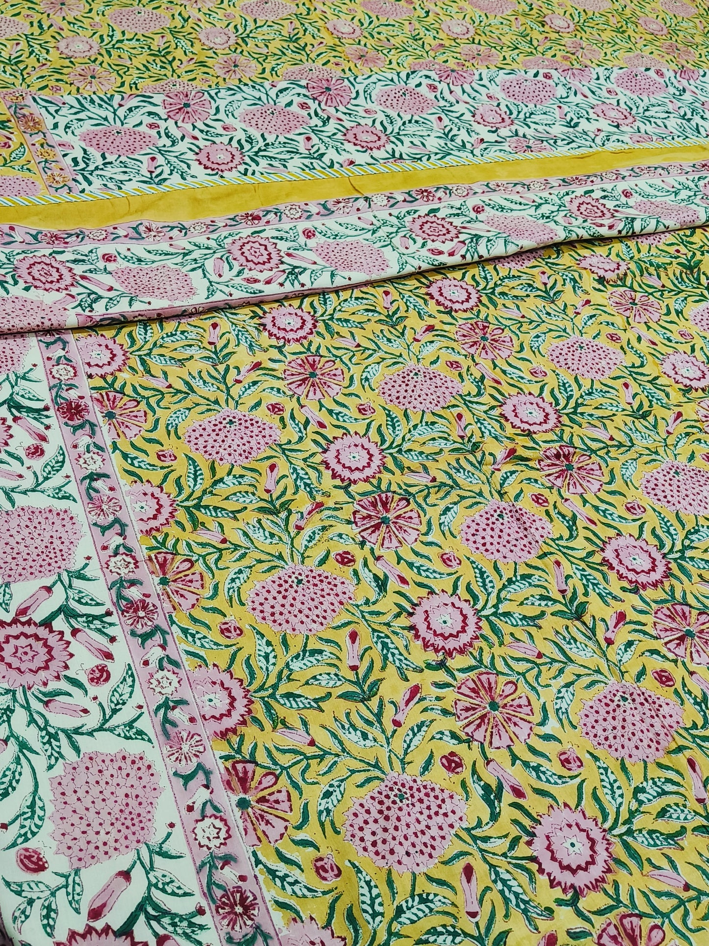 FRESH ARRIVAL Handblock Printed Premium Double Bed Dohars