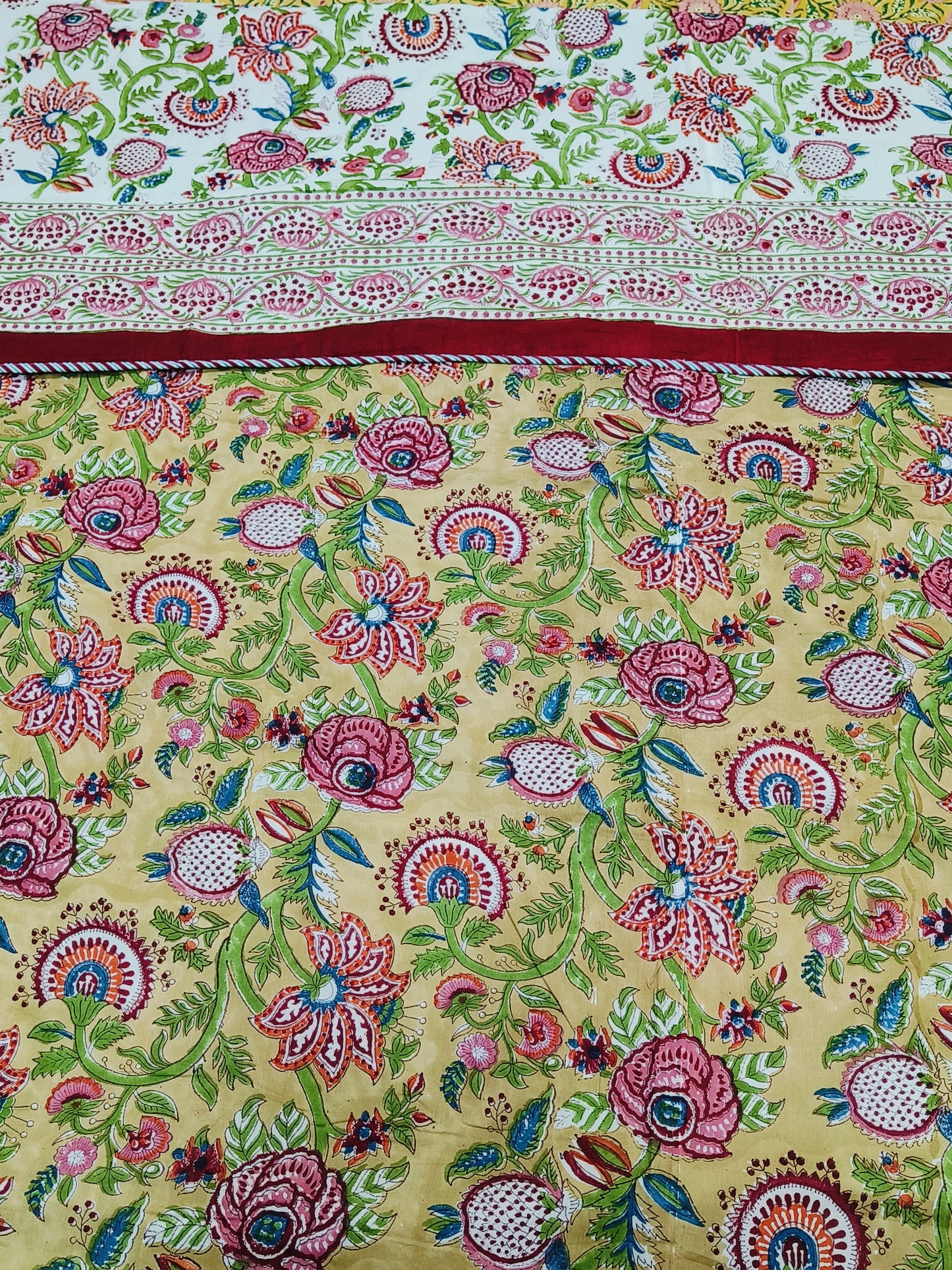 FRESH ARRIVAL Handblock Printed Premium Double Bed Dohars