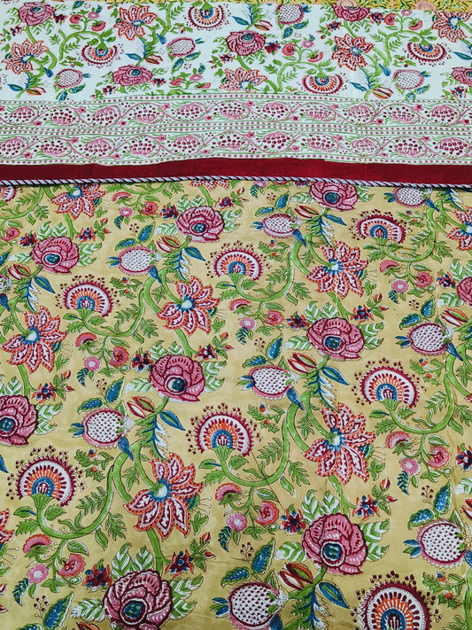 FRESH ARRIVAL Handblock Printed Premium Double Bed Dohars