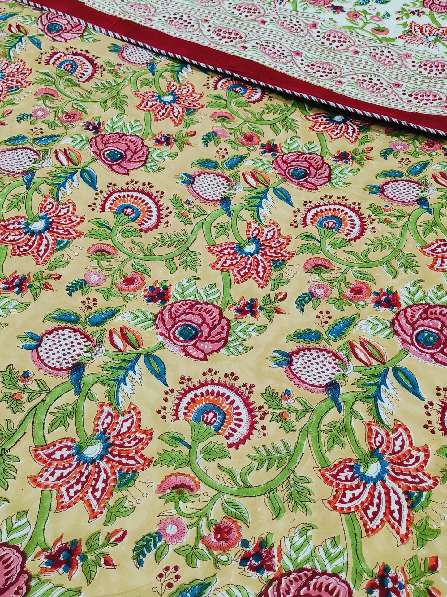 FRESH ARRIVAL Handblock Printed Premium Double Bed Dohars