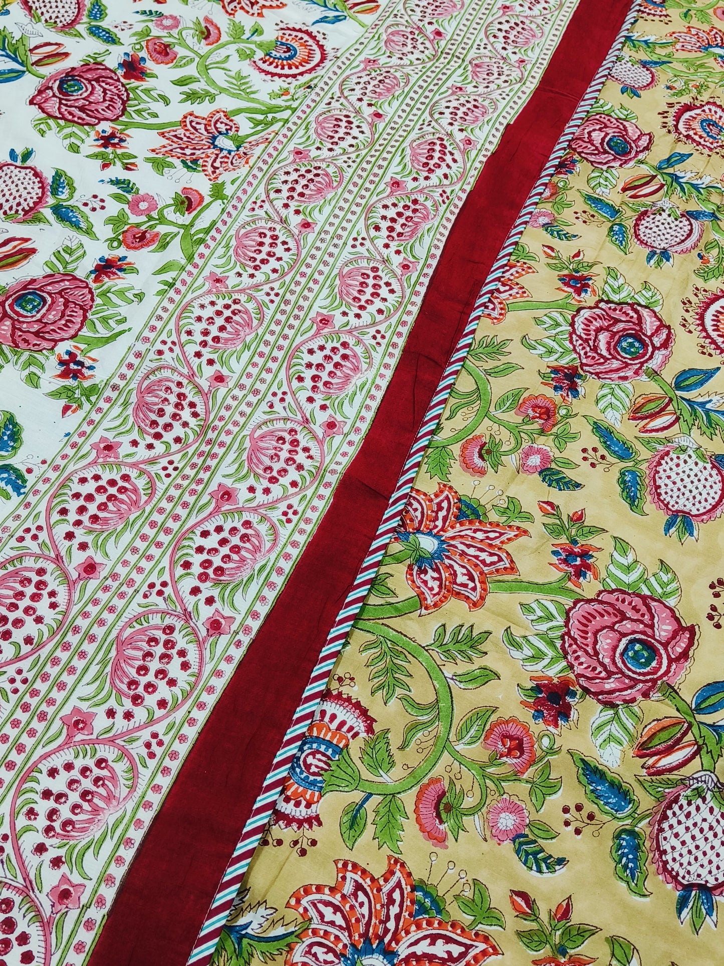 FRESH ARRIVAL Handblock Printed Premium Double Bed Dohars