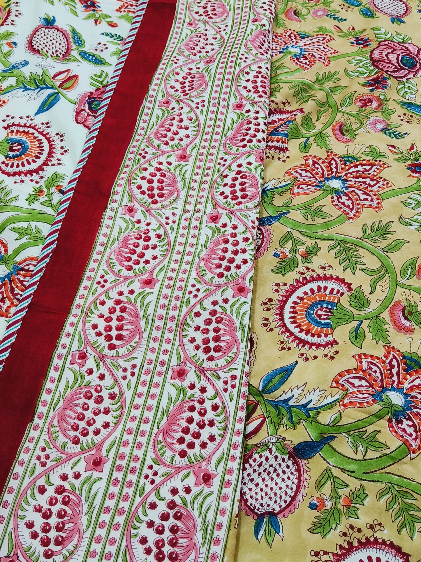 FRESH ARRIVAL Handblock Printed Premium Double Bed Dohars