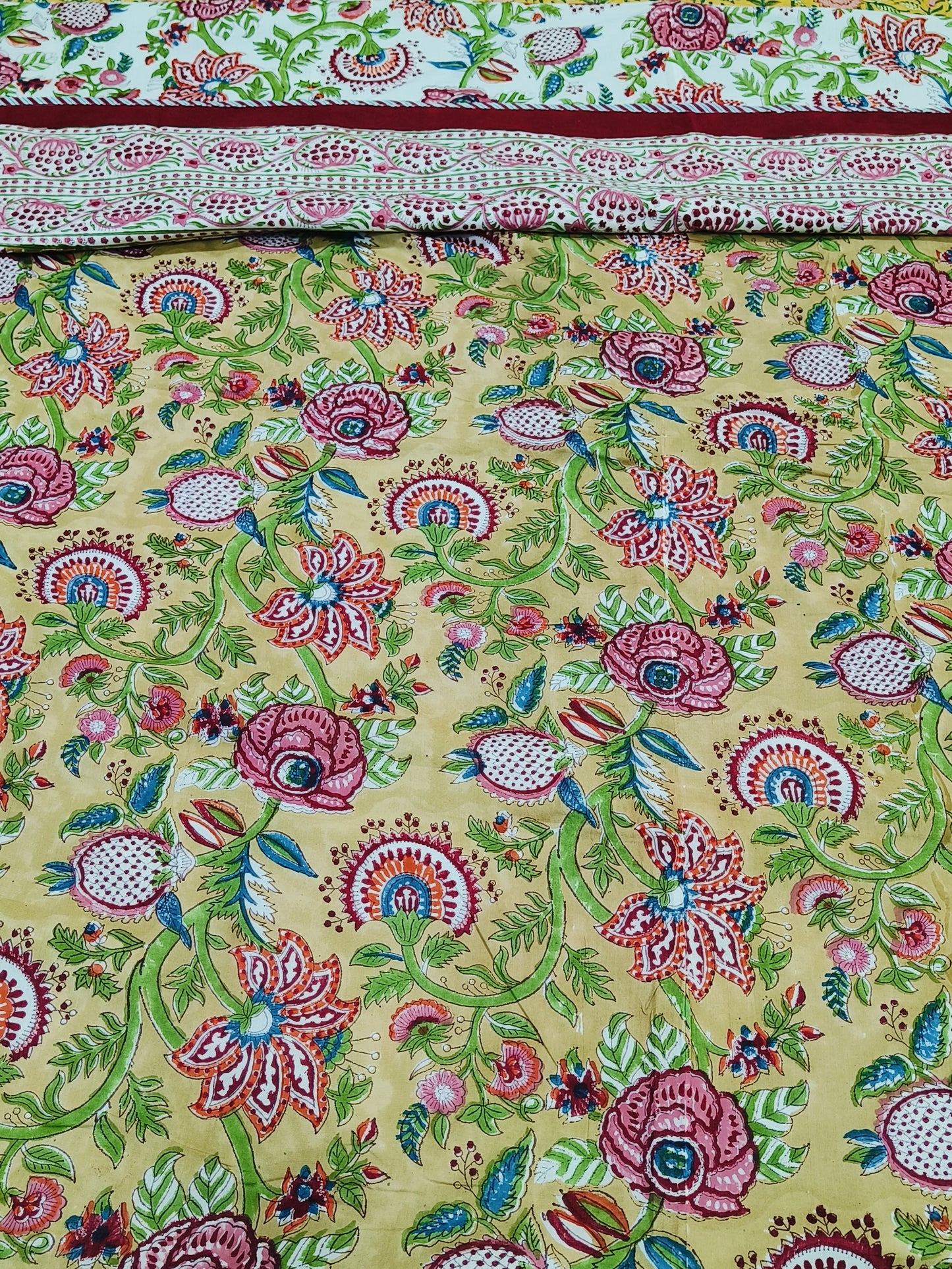 FRESH ARRIVAL Handblock Printed Premium Double Bed Dohars