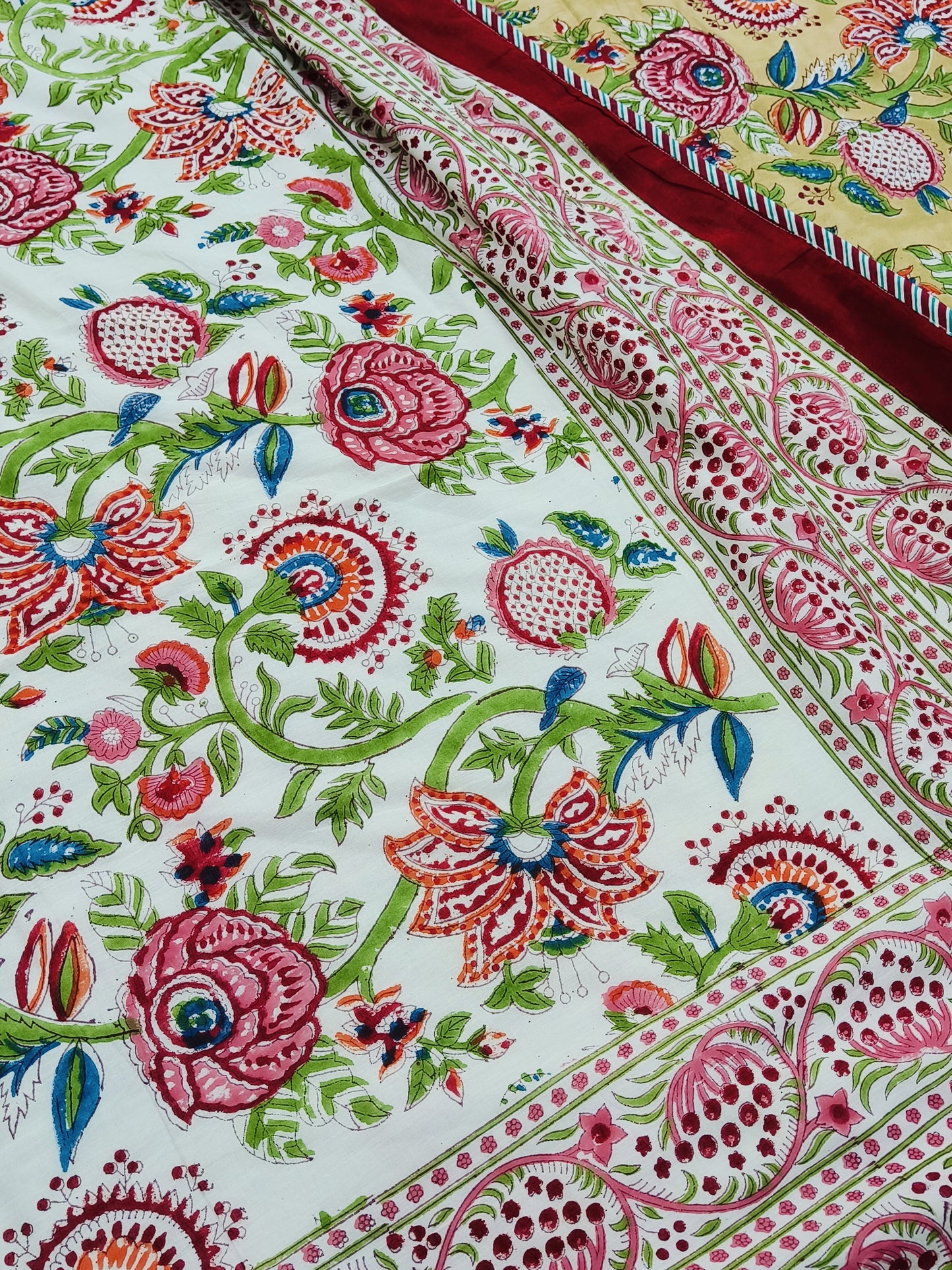 FRESH ARRIVAL Handblock Printed Premium Double Bed Dohars