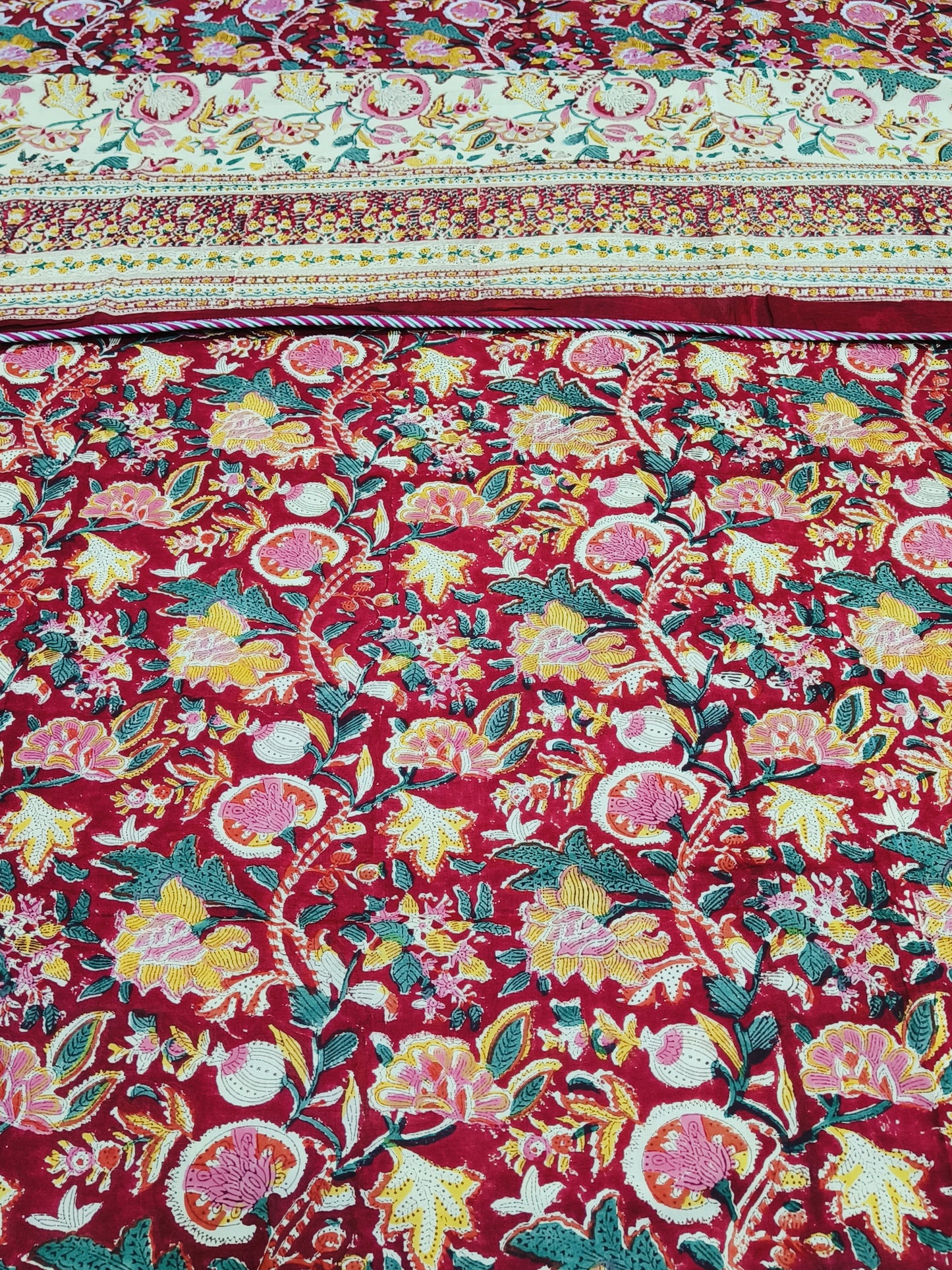 Handblock Printed Premium Double Bed Dohars