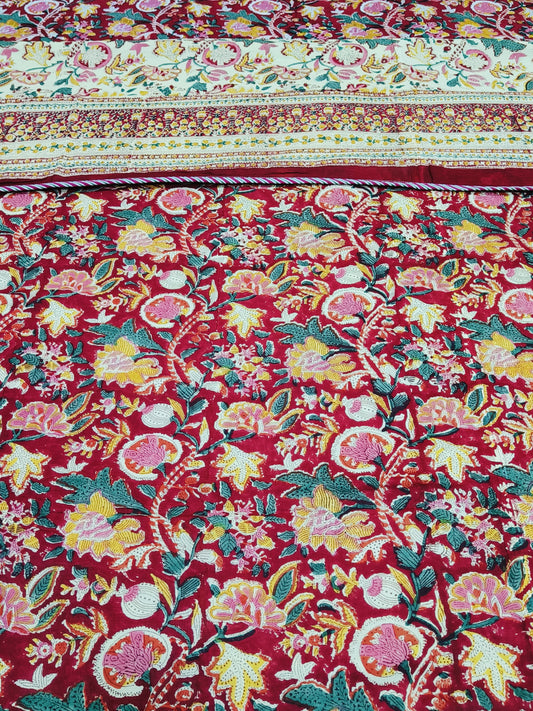 Handblock Printed Premium Double Bed Dohars